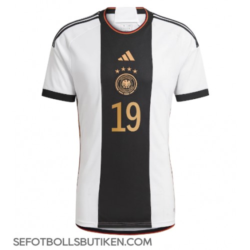 Tyskland Leroy Sane #19 Replika Hemma matchkläder VM 2022 Korta ärmar